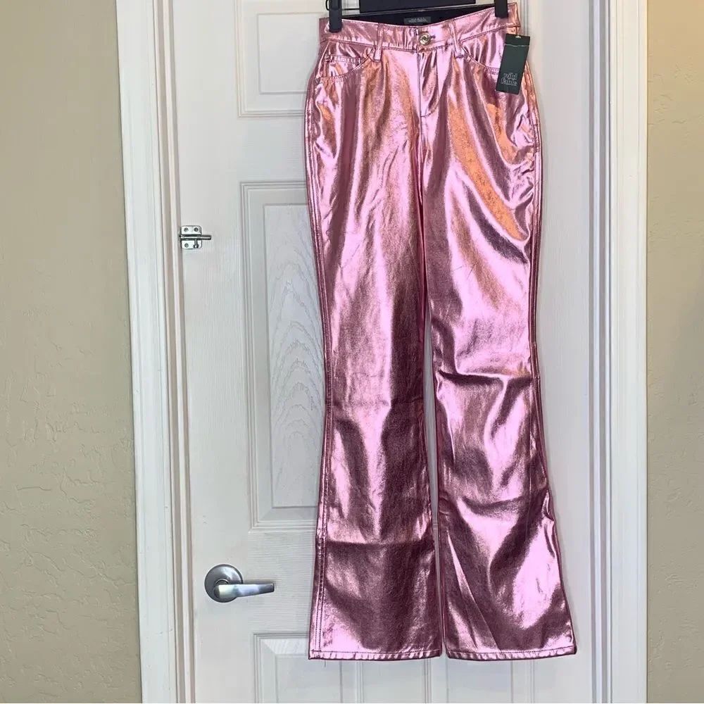 Wild Fable High Rise Pink Metallic Pants Size 00